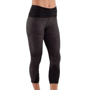 Lululemon Athletica Gray Embrace Crop Leggings Grey Size 10